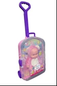 60 cm Tekerlekli Çantalı Sesli Bebek Seti 0115 - 2