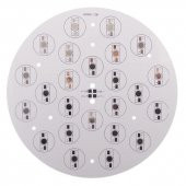 LED PCB Yuvarlak 24 led MONO 12seri x 2 Paralel 175mm  000-128 - 1