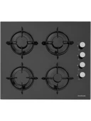 Silverline BO6502B02 - CS5349B01 - 3373 Misto 60 - MW9018B01 Siyah Cam Ankastre Set thumbnail 3