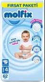 Molfix Bebek Bezi Beden:4 (7-14KG) Maxi 124 Adet Ekonomik Fırsat Pk thumbnail 2