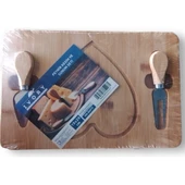 IVORY BAMBUM PEYNİR KESİM VE SUNUM SETİ IVO-EKP17 - 1