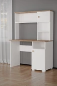 Evdemo Meta Çalışma Masası Atlantik Çam Beyaz - 5