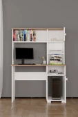 Evdemo Meta Çalışma Masası Atlantik Çam Beyaz - 3