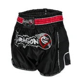 DragonDo MT3075 Retro NEO Kick Boks Şortu Siyah Retro Muay Thai Şort - 3