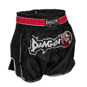 DragonDo MT3075 Retro NEO Kick Boks Şortu Siyah Retro Muay Thai Şort - 1