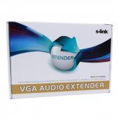 S-Link SL-VGA300  VGA Extender 1902x1200 Resolution  300mt With audio BY on CAT5-CAT6 - 4