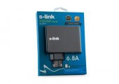 S-LİNK USB 4 LÜ 5V 6,8A ŞARJ SL-M11 - 1