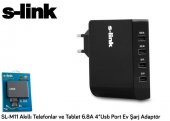 S-LİNK USB 4 LÜ 5V 6,8A ŞARJ SL-M11 - 2
