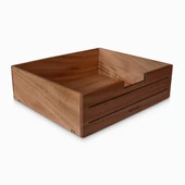 Woodsaka 3line Çekmeceli Monitör Standı ve Araç-Gereç Saklama Kutusu - Büyük - Kiraz Ağacından - 4