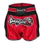 DragonDo MT3075 Retro NEO Kick Boks Şortu Kırmızı Retro Muay Thai Şort - 1