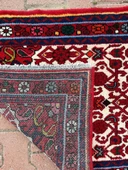 El Dokuma Yolluk, 72x283 cm Uzun Çiçek Desenli Vintage Halısı, Canlı Renkli Yün Halı, Özel Tasarım Kırmızı Antre Halısı - 5