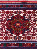 El Dokuma Yolluk, 72x283 cm Uzun Çiçek Desenli Vintage Halısı, Canlı Renkli Yün Halı, Özel Tasarım Kırmızı Antre Halısı - 6