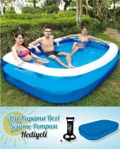 Sun Clup Şişme Havuz + Pompa + Örtü 305x183x50 cm 10291-2 - 3