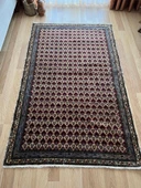128x202 cm Nadir Vintage Türk Halısı, El Yapımı Çiçek Desenli, Yıkanabilir Antik Halı, Ev için Country Tarzı Özel Halı - 1