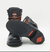 Harley Davidson New Worker Erkek Siyah Deri Bot - 5