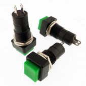 BUTON  R18-23B Kare YEŞİL  (PBS12B) IC-189 - 1