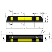 Kauçuk Araç Takozu Kauçuk Otopark Stoperi Araç Durdurucu Bariyer 60 cm (10 ADET) - 5