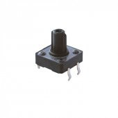 TACT  BUTON  12x12 Siyah 12 mm Kare Çıkıntılı  TC-12 (EBX-A14) IC-203 - 1