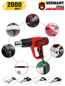 Germany Style MS-5235 Sıcak Hava Tabanası 5 Parça Aksesuar Taşıma Çantalı - 2