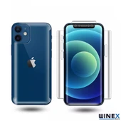 Samsung Galaxy S24 Plus ile Uyumlu Ön-Arka Darbe Emici HD Ekran Koruyucu Kaplama thumbnail 4