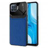 Oppo Reno 4 Lite Kılıf ​Zore Emiks Deri Görünümlü Kılıf - 1