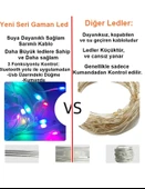 Gaman Yeni Model Bluetoothlu USB LED Işık 10 Metre Rgb Çok Renkli Sese Duyarlı Çok Modlu - 4