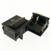 BUTON  JS 606  ( MOM ) ~ OFF  YAYLI   SİYAH  IŞIKSIZ 4 PİN   IC-128 - 1