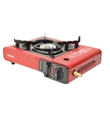 Tekli Portatif Ocak Tüp Kırmızı+3 Adet 220 Gr Kartuş Set thumbnail 2