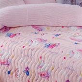 Çok Amaçlı Örtü Tek Kişilik MagicAl Pembe thumbnail 3