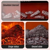 Cbtx 200 Ml Şömine Alev Aromaterapi Hava Nemlendirici Usb Renkli Gece Lambası Uçucu Yağ Difüzörü Siyah - 4