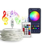 Gaman Yeni Model Bluetoothlu USB LED Işık 10 Metre Rgb Çok Renkli Sese Duyarlı Çok Modlu - 5