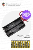 25'li Paket AA 2'li Pil Yuvası - Okul ve Sınıflar için MEB Uyumlu - 1