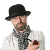 Siyah Renk Yetişkin Boy Retro Bowler Derby Şapkası 58 cm thumbnail 1