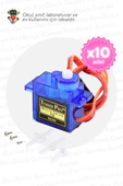 10'lu Paket SG90 Servo Motor - Okul ve Sınıflar için MEB Uyumlu - 1