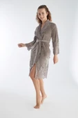 Dantelli Niki Kadife Bambu Cotton Sabahlık - 3