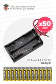 50'li Paket AA 2'li Pil Yuvası - Okul ve Sınıflar için MEB Uyumlu - 1