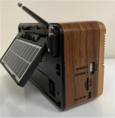 Everton Bluetooth Fm-Usb-Tf-Aux Şarjlı Solar Nostaljik Radyo - 2