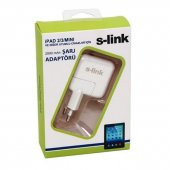 S-LİNK IP-587/IP-801/IP-860/SLP-200 USB IPOD/IPAD/IPHONE5 USB  (BEYAZ) 5V 2A ADAPTÖR - 4