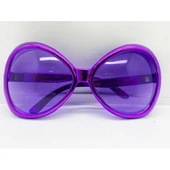 Mor Renk Yeşilçam Nostalji 80li Yıllar 90lı Yıllar Parti Gözlüğü  7x16 cm thumbnail 1