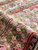 62x93 cm Küçük Şık Halı, Eşsiz Desenli Anadolu Kilimi, Çiçek Desenli El Dokuma Yün Halı, Salon ve Ofis için Özel Halı - 5