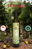ORGANİK MENŞEİLİ SOGUK SIKIM SIZMA ZEYTİN YAĞI 750 ML - 1