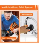 Germany Style Profesyonel 1300 W Elektrikli Sprey Boya Püskürtme Tabancası İlaçlama Makinesi - 2