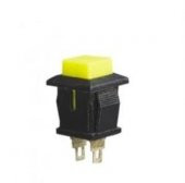 BUTON KARE PANEL Tip  PBS-15B SARI  2 Pin TIRNAKLI - 1