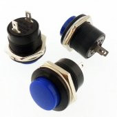 BUTON YUVARLAK  Plastik 16mm MAVİ  R13-507  IC-180A - 1