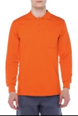 POLO YAKA TURUNCU SWEATSHİRT - 1