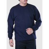 BİSİKLET YAKA LACİVERT SWEATSHİRT - 1