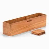 Woodsaka Reka 5 Bölümlü Ayarlanabilir Kalemlik Organizer - Kiraz - 6