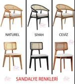 Açılır Oval Picasso Yemek Masası Takımı  Gazel - Kuzey Sandalye ( 1 Masa 6 Sandalye ) - 4
