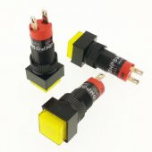 Onpow LAS3F-D/Y 24V Sarı M10 Sinyal Lambası Kare - 1