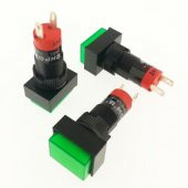 Onpow LAS3J-D/G 24V Yeşil M10 Sinyal Lambası Dikdörtgen - 1